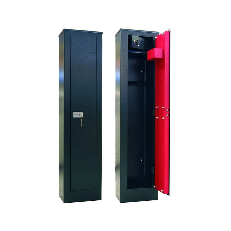 Armadio portafucili 5 posti con tesoretto - mm.315x205x1380h. peso kg.40,00