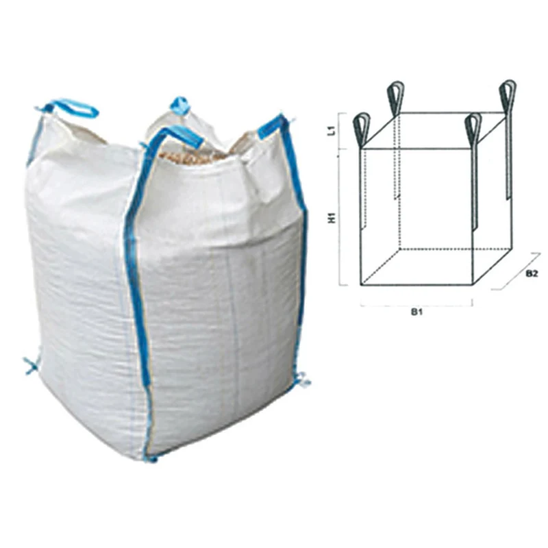 Saccone In Polipropilene Fondo Chiuso E Bocca Aperta - cm.90x90x120 - portata kg.1500