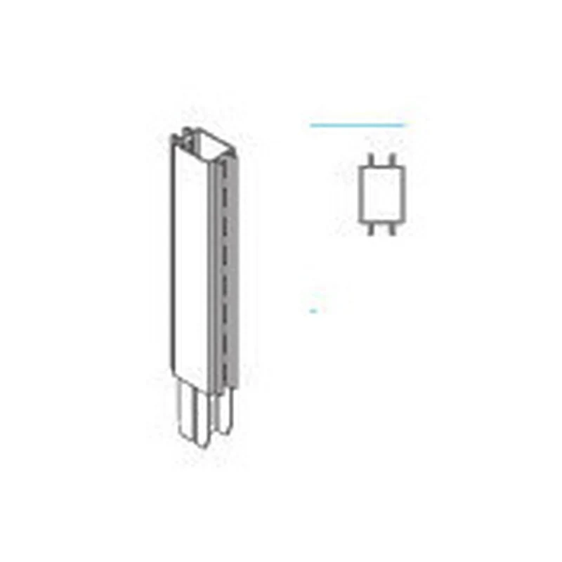 Zaf prolunga per piantana gondola grigia 7,2x47 cm - accessorio resistente