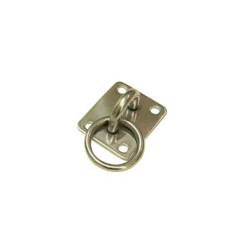 Cavallotto quadro a maniglia tonda con anello saldato - mm.60x50x3 - 24 pz