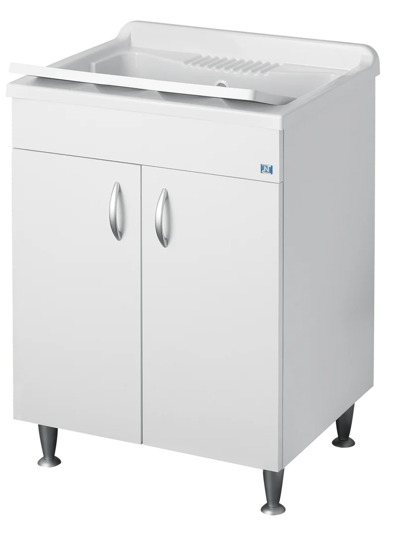 Mobile Lavatoio Negrari ECO 60x50 cm - in Nobilitato Idrofugo con Asse Lavaggio