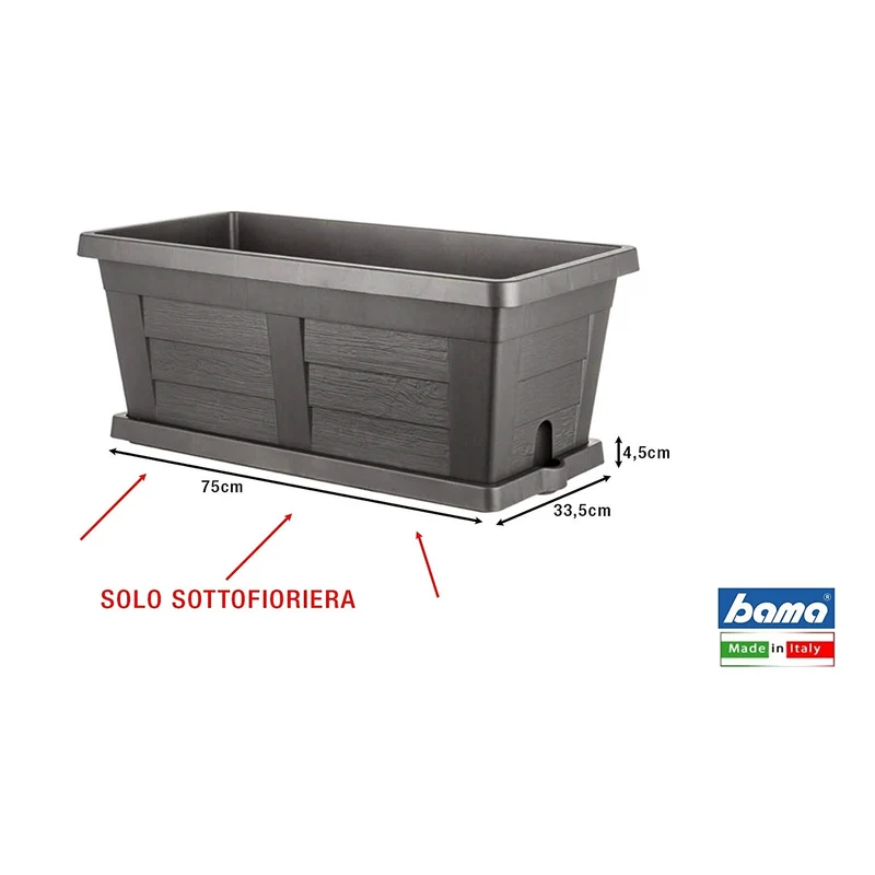 Sottovaso Maxi 80 Antracite 20181 Bama
