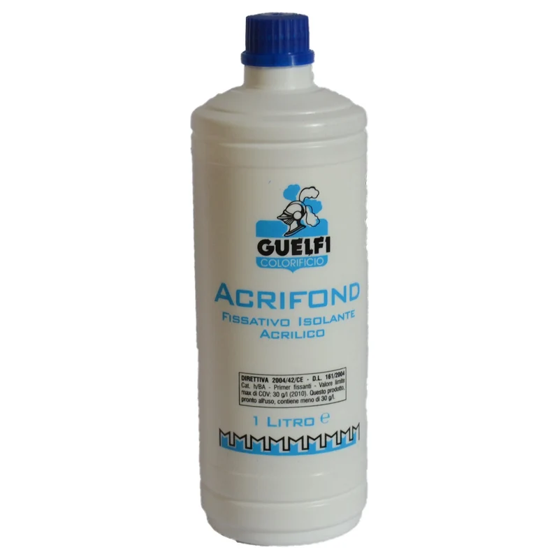 Fissativo isolante acrilico a base di acqua resina acrilica ed additivi 1 litro