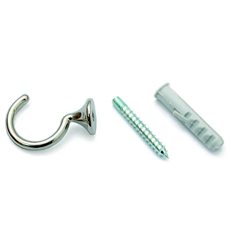 Ganci Raccoglitenda A Filo Micro Cromo - mm.29 - 60 pz