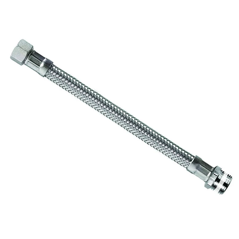 Flessibile Inox Parigi M1/2 - F3/8 "Flexcore" - M 1/2" F 3/8" cm-30 - 5 pz