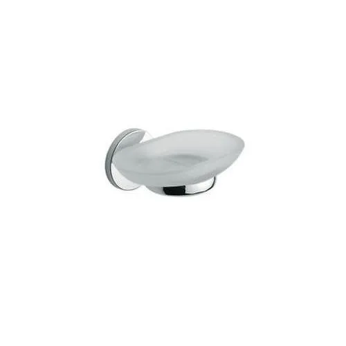 Portasapone In Ottone Cromato E Vetro