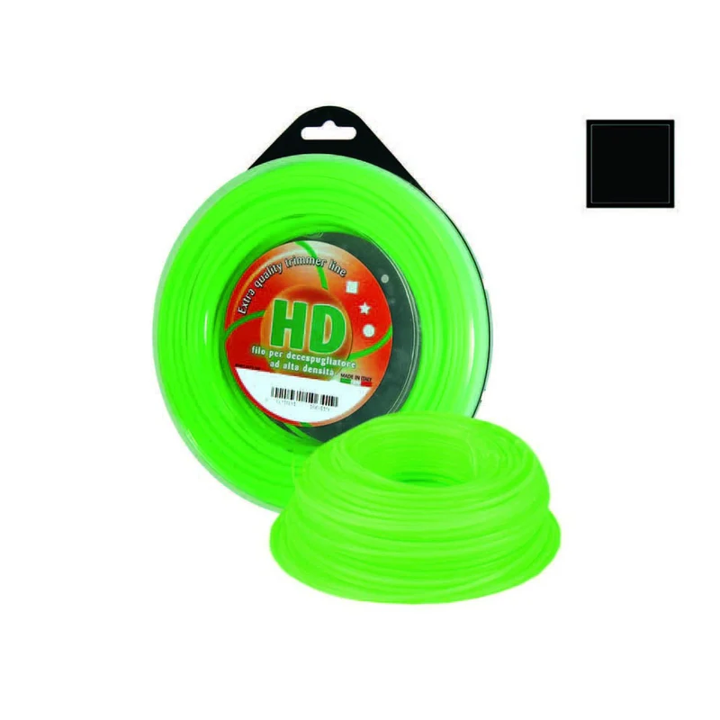 Filo Nylon Quadro Professionale Per Decespugliatore - mm.2,4 in matassa mt.15