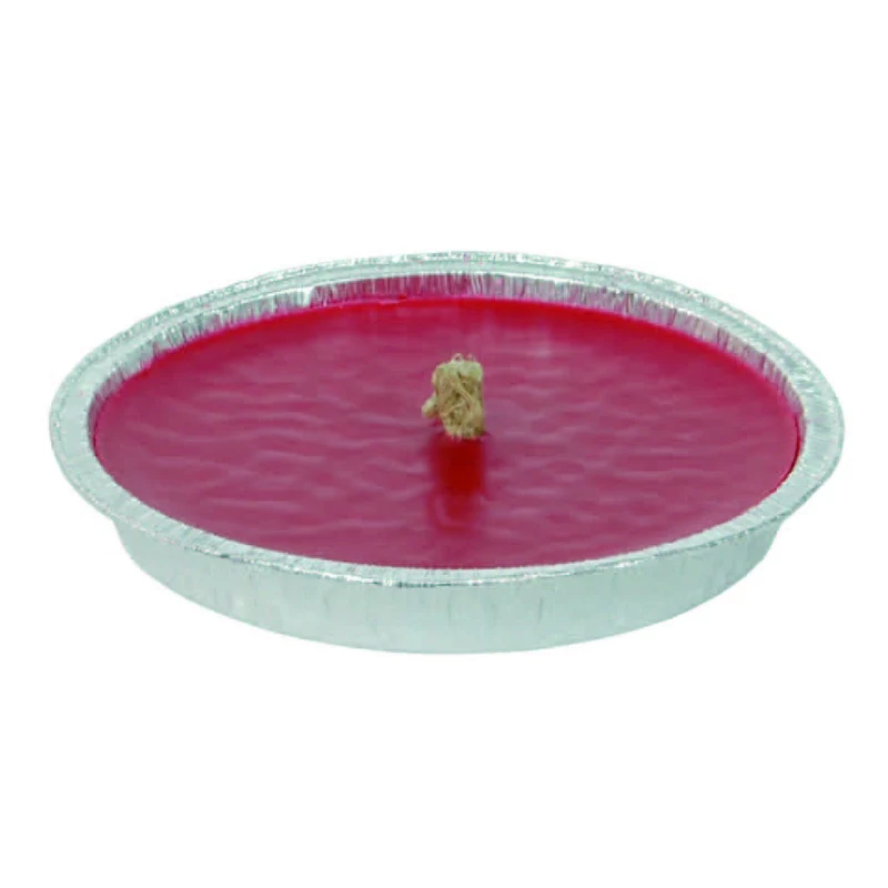 Citronella grande rossa in ciotola di alluminio - Ø cm.17,5x2,5h. - 36 pz