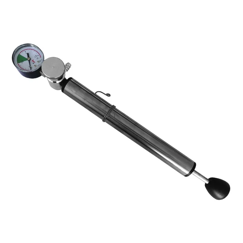 Pompa e manometro per galleggiante ad aria - Contenitore inox MAFFEI