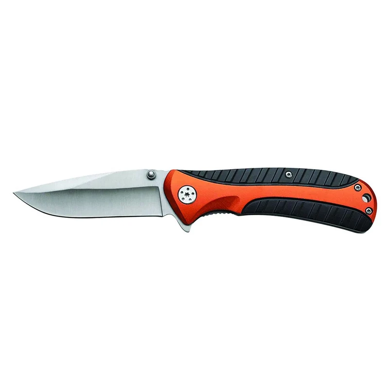 Coltello pieghevole orange lama in acciaio inox - lama cm.19,5