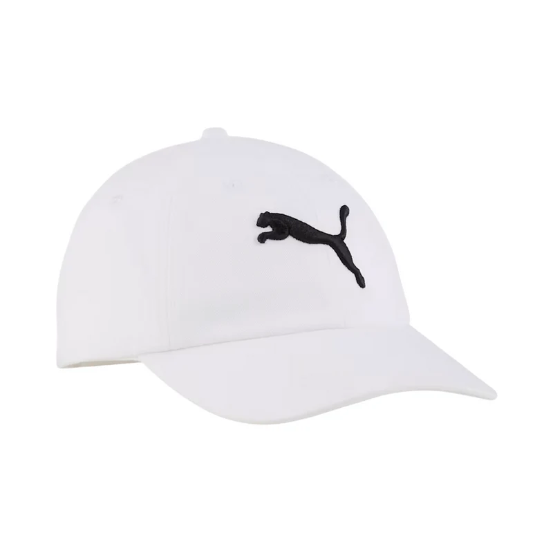 Puma cappello con visiera con logo Cat ricamato 025998-02 bianco