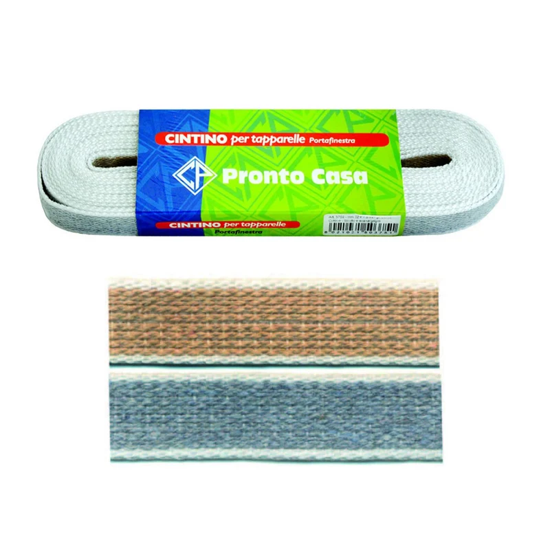 Cintino Cotone Avana E Grigio Per Avvolgibili In Matassine - mt.7,5x mm.22h. in matassina gr.18 per metro - 12 ms