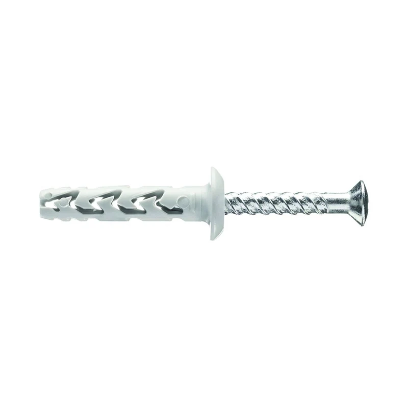 Tassello In Nylon Prolung. Con Vite Tsp Pz Collarino Bombato Jtx Tb/V - ø mm.6x35 - 200 pz