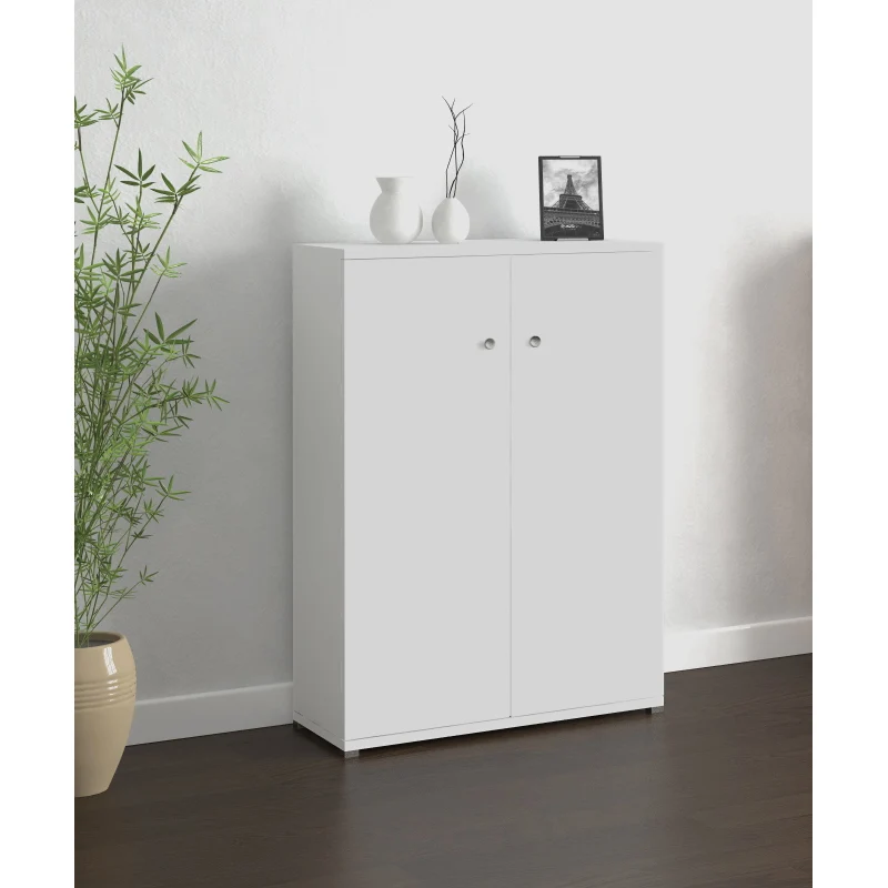 Armadio Achille 2 Ante Bianco 57x30x76 Cm