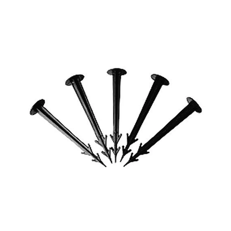 Chiodo ferma telo in nylon nero in confezione pezzi 20 - mm.110 - 5 bs