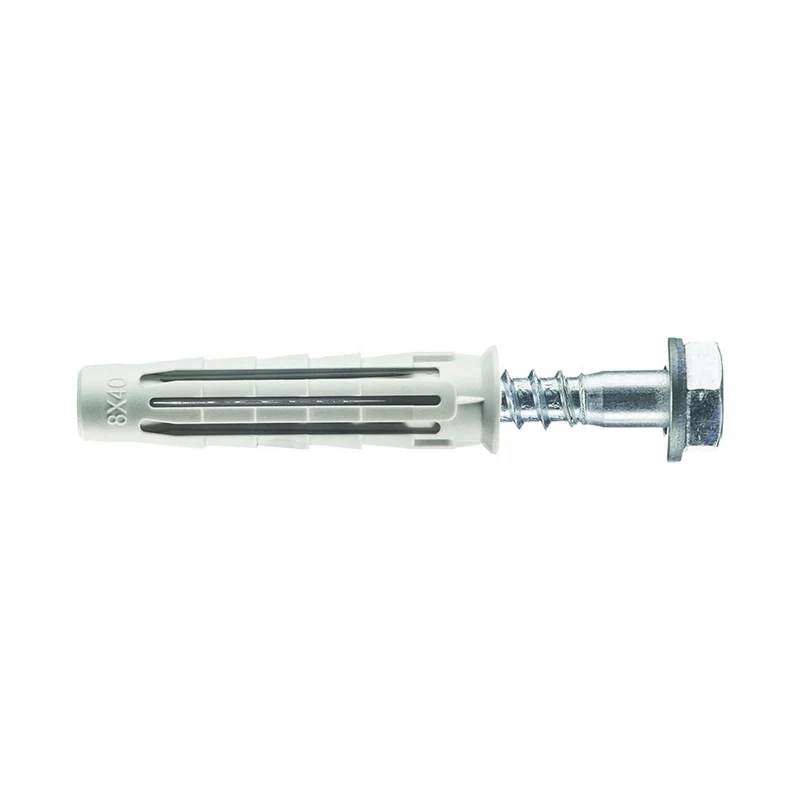 Tassello Nylon Con Vite Te Rondella ø 10x50 - Pa 6 T6/Vte R - ELEMATIC - 50 pz