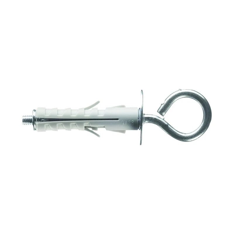 Tassello In Nylon Con Occhiolo Chiuso Pa 6 Enp/Oc - ø mm.9x40 - 100 pz