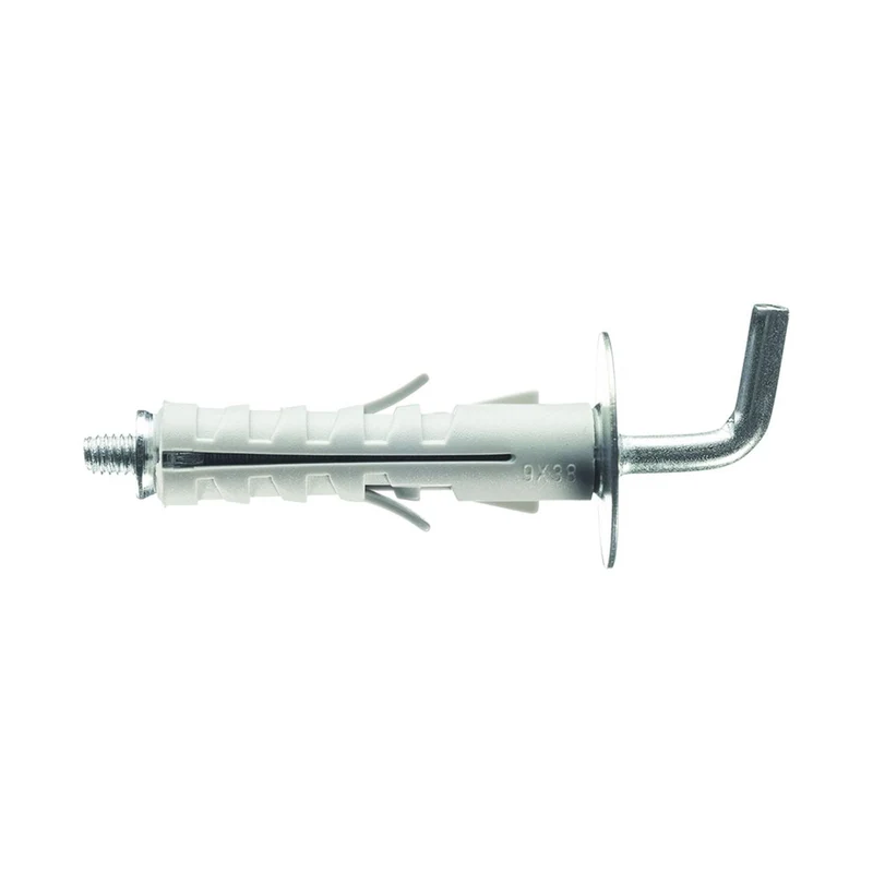 Tassello In Nylon Con Gancio Medio PA 6 ø 12x45 mm - ELEMATIC - 100 pz