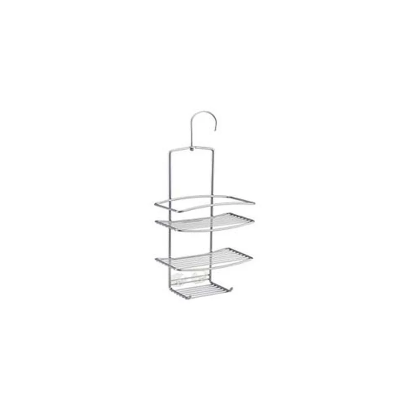 Supporto doccia 3 piani serie onda - dimensioni 18x11x38/48 cm - METALTEX