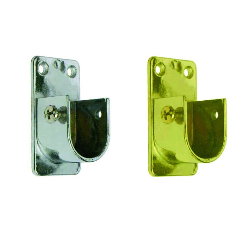 Reggitubo Laterale Ovale per Armadio 15x30 mm - Oro Lucido - 10 pz