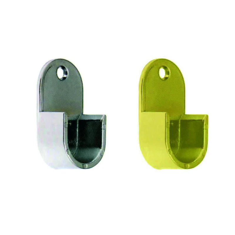Reggitubo laterale cromato per tubo tondo ø 18 mm - 10 pz