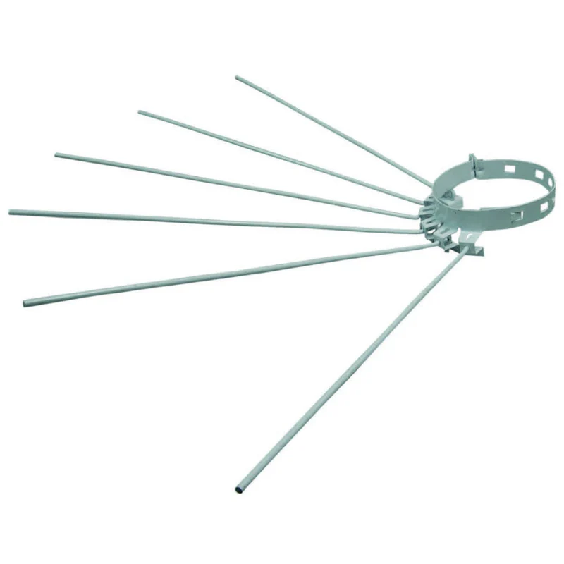 Stendibiancheria a raggiera 6 raggi per stufe smaltato bianco - regolabile Ø 8/15 cm - 6 aste da 43 cm - 6 pz