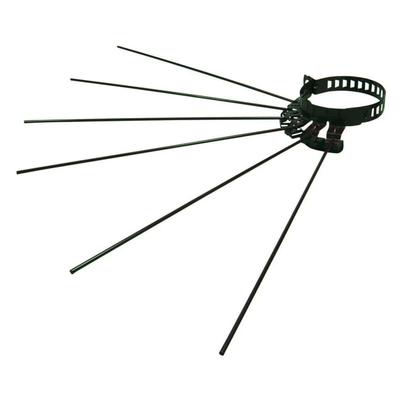 Stendibiancheria a raggera 6 raggi regolabile Ø 8/15 cm smaltato marrone - 6 pz