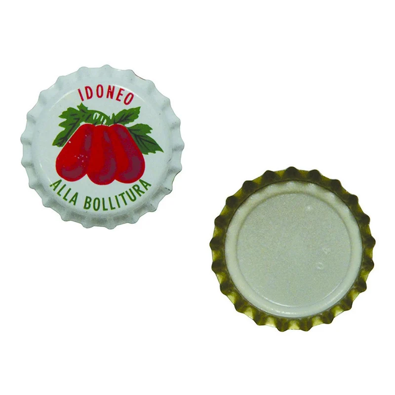 Tappo A Corona Pomodoro ø 26,5 mm - Confezione 100 pz - 80 bs