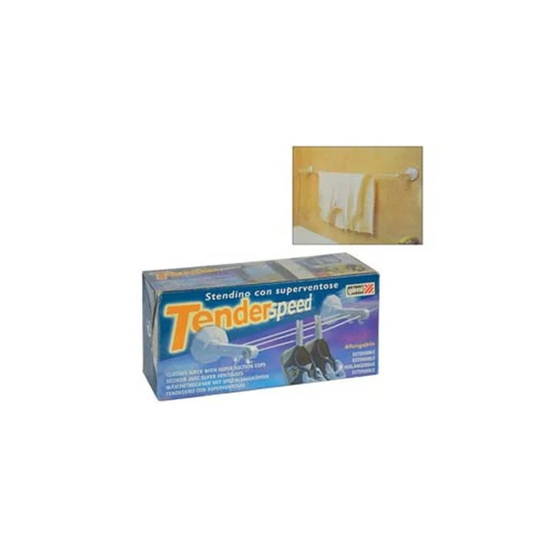 Stendibiancheria tenderspeedda da bagno con ventose - Braccetti pieghevoli - GIMI