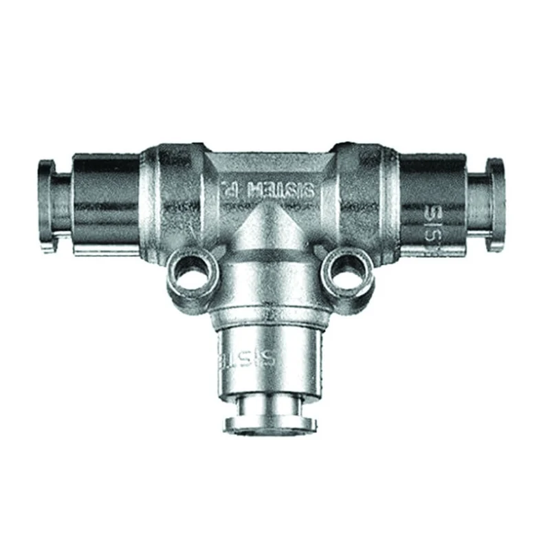 Raccordo T Intermedio con Innesti Automatici ø 10 mm art.50/DI ANI - 10 pz