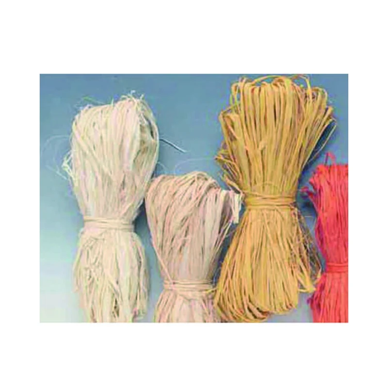 Rafia Sintetica In Mazzetti - gr.200 mazzetti da mt.1,2 colore verde - 15 kg