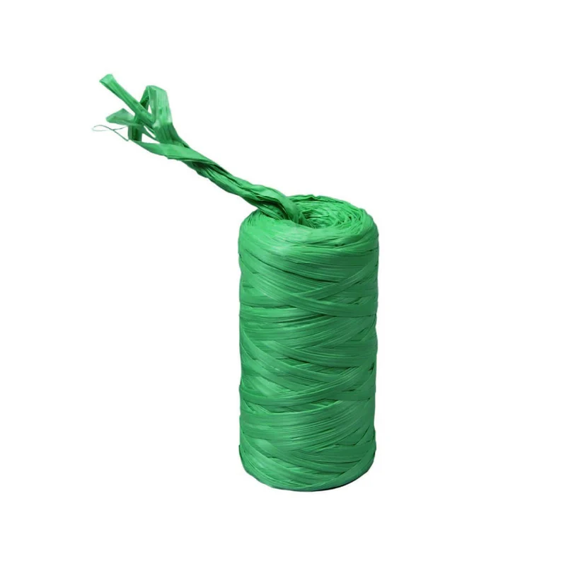 Rafia sintetica verde in rotolo - gr.200 per rotolo - 4 kg