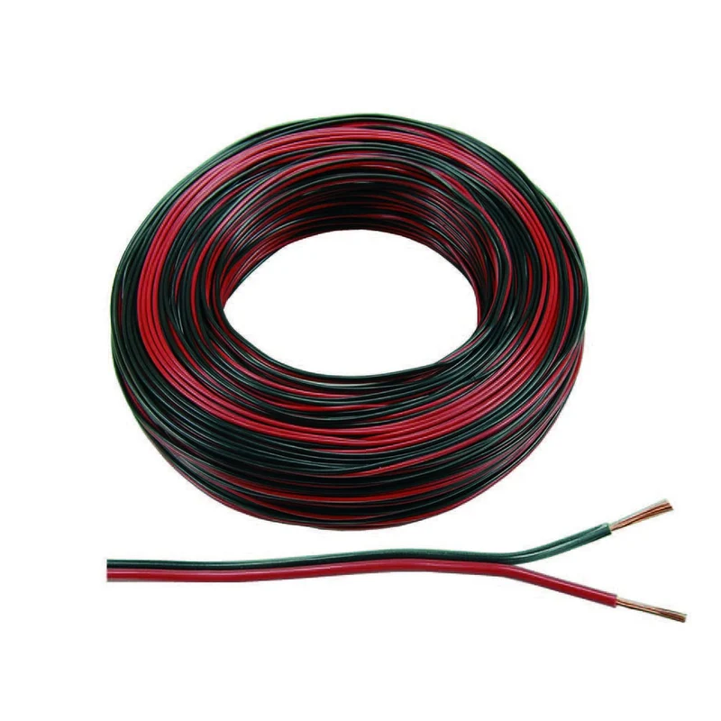 Cavo Elettrico Bipolare Piattina Per Altoparlanti Rosso/Nero - 2x mmq.1 - 100 mt