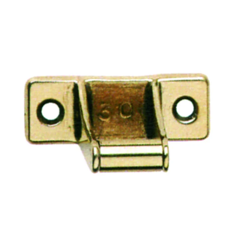 Cavallotto Con Rullo A Piastrina Ottone Lucido - mm.25h. - 5 pz