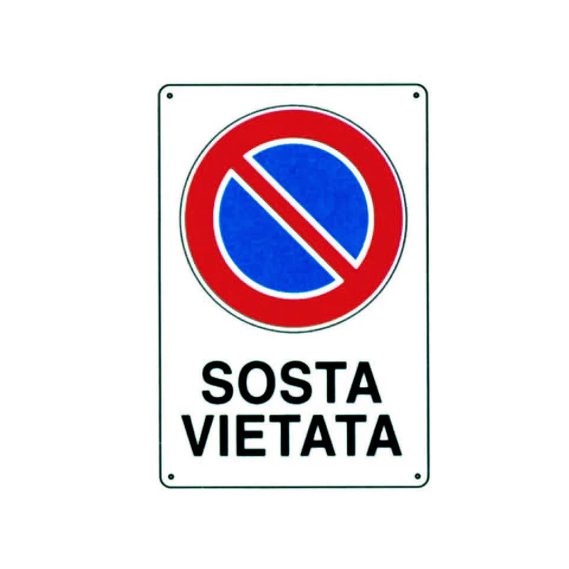 Cartello sosta vietata - cm.20x30h. - 10 pz
