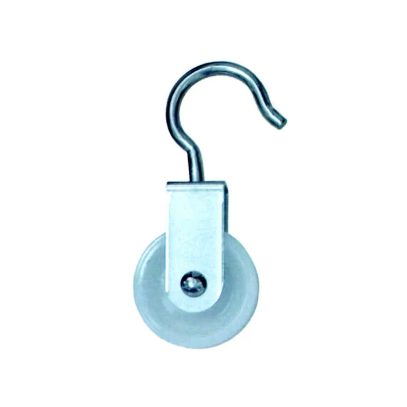 Carrucole Con Gancio Ruota Nylon - ø mm.60x17 - 12 pz