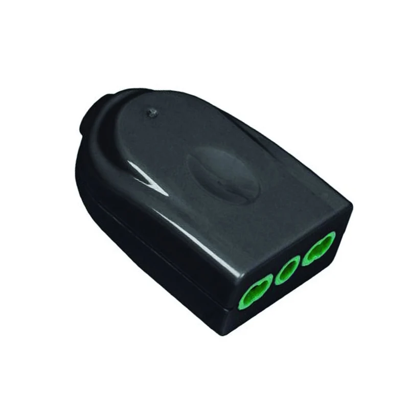 Presa bipasso 16A nera 2 poli + terra linea Garanti Fanton - 10 pz