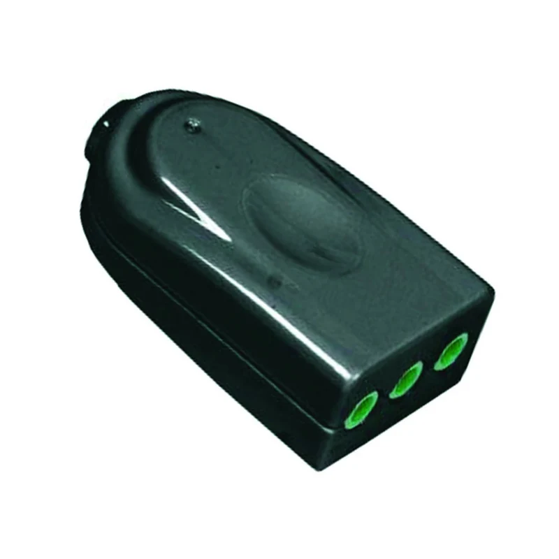 Presa dritta 2 poli + terra 10A nera linea Garanti - 82561-E - 10 pz