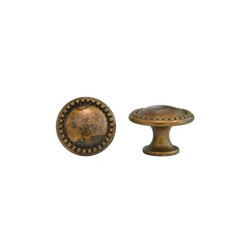 Pomoli per mobili mod.24222 in zama ottone anticato - Ø mm.25 - 10 pz