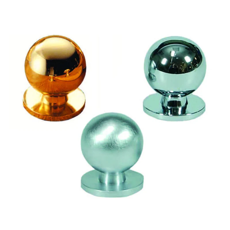 Pomoli Per Mobili In Ottone A Sfera - ø 30 mm oro lucido - 5 pz