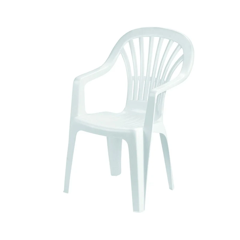 Poltrona Da Giardino "Zena" Bianca - cm.55x56x89h. - peso kg.3,1