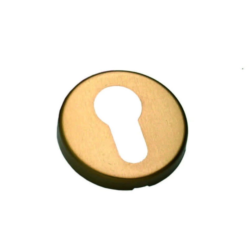 Bocchetta foro yale in alluminio bronzato