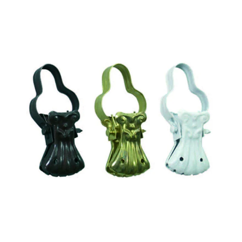 Pinzettoni Per Tende Stile Barocco - Ferro Bronzo Antico - 100 pz