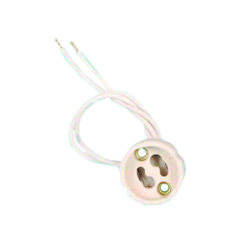 Portalampada in steatite per lampade alogene 230V bianco - confezione 10pz
