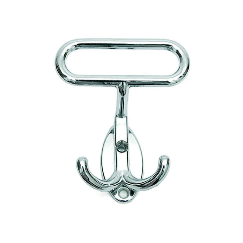 Portabiti in metallo cromato - 7x8h cm - Interfori 2,5 cm - 10 pz