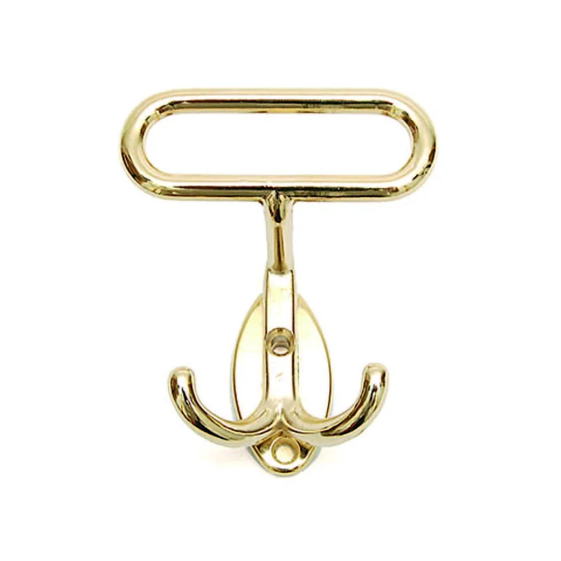 Portabiti Leonzio in metallo oro - 7x8h cm interfori 2,5 cm - 10 pz