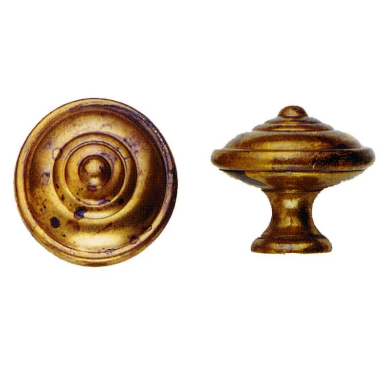 Pomoli per mobili mod.24499 in ottone anticato - 5 pz