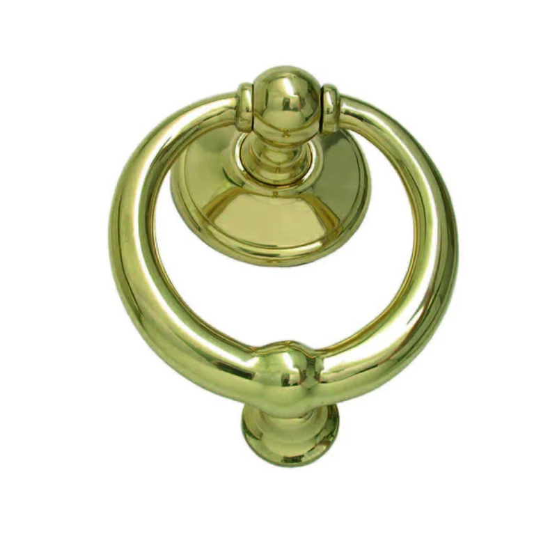 Battente ring in ottone lucido - Ø mm.110