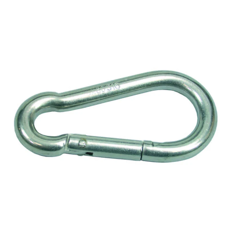 Moschettoni Da Pompiere In Acciaio Inox - mm.60x6 - 10 pz