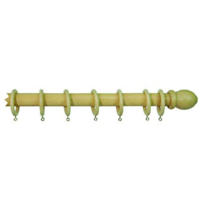 Bastone In Legno Senza Supporti Ø Mm.35 Naturale - cm.240